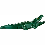 Lego tělo krokodýla, tmavě zelená (18904c01pb01)